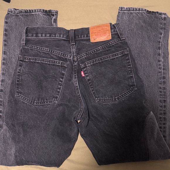 Levi's Black and Gray Straight Leg Jeans - Picture 4 of 6